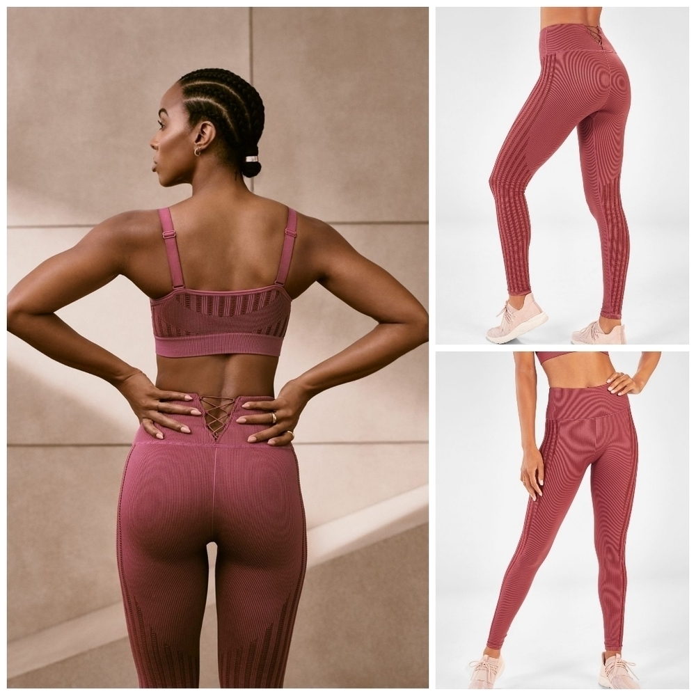 FABLETICS Kelly Rowland lace up leggings M